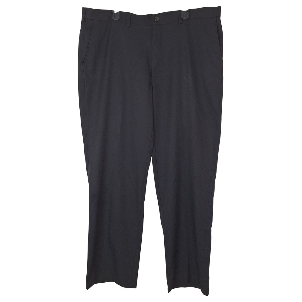 Retro Whimsigoth Minimalist Quiet Luxury Haggar H26 Black Dress Pants 42x32